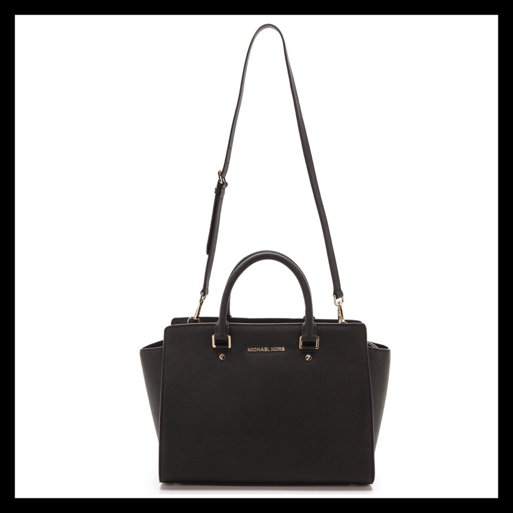 Michael Kors Selma Large Satchel 3D Floral Strap - Picture 5 of 13